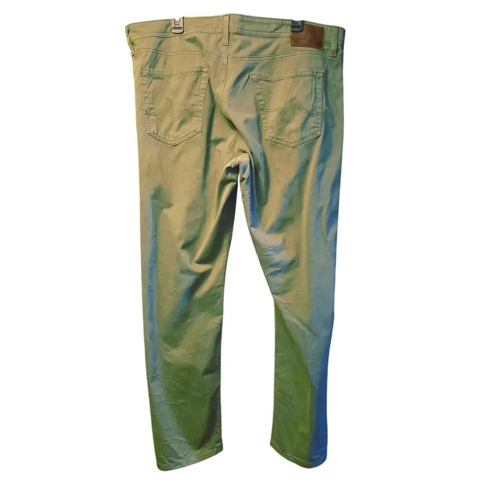 Ag Adriano Goldschmied green the Protege straight leg pants size 40